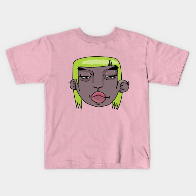 Y2K girl Kids T-Shirt by blckpage